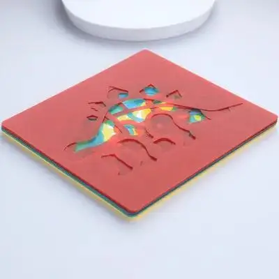 어린이를위한 12Pcs 동물 그림 스텐실 교육용 추적 템플릿 그림 공예 칠판을위한 재사용 가능한 플라스틱 스텐실