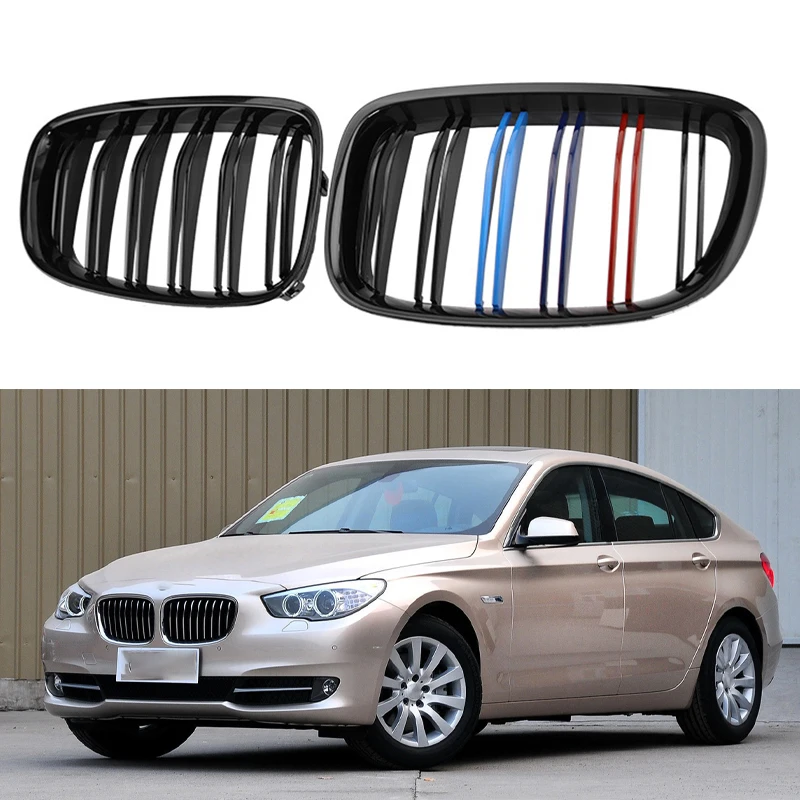 

Car Front Bumper Hood Kidney Grille Racing Grills For BMW GT F07 5 Series 520 528 530 535 550 2010-2016 Gloss Black Grille Grill