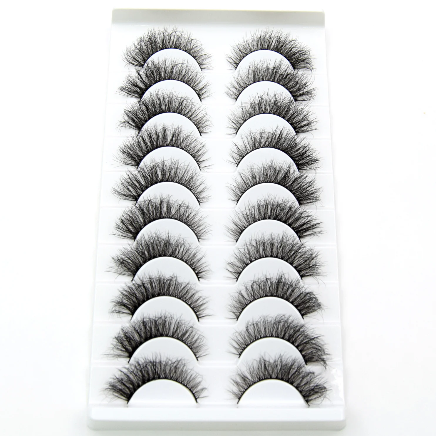 10 Pairs Faux Mink Eyelashes Handmade False Eyelashes Natural Nude Makeup Simulation Cross Messy Eye 3D Curly fake eyelashes false eyelashes