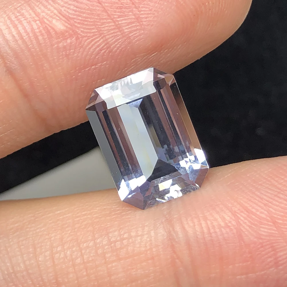 Natural Sea Blue Treasure Bare Stone 7.69ct Small Octagonal Emerald Cut for Ring, Pendant, and Chestpin Setting Worth Collecting