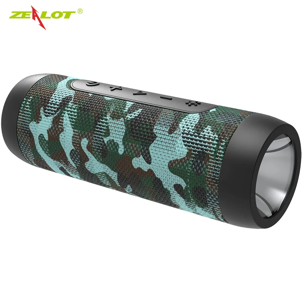 surround sound speakers Zealot S22 Bluetooth Speaker Waterproof Outdoor Wireless Bicycle Sound Box with LED Light Portable Mini Power Bank Hi-Fi Stereo dj speaker Speakers