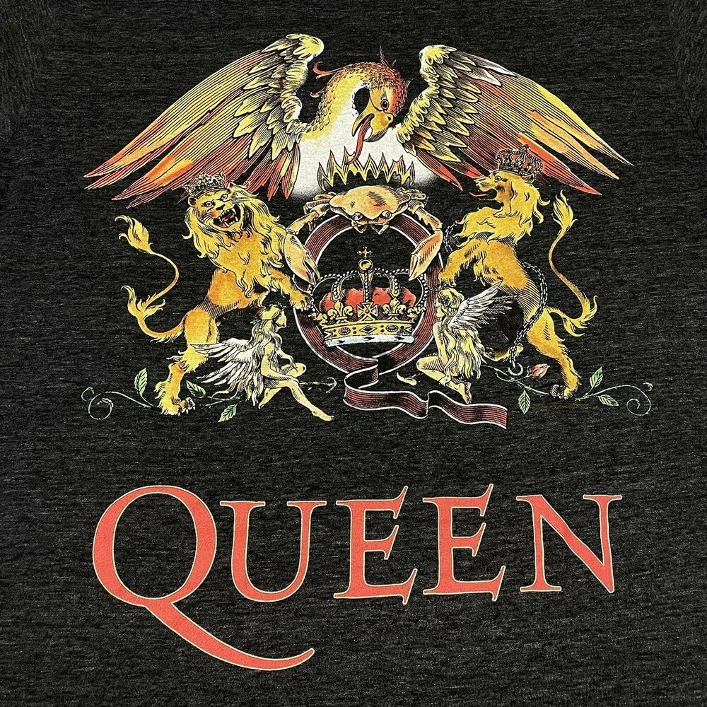 Queen Small Black T shirt Freddie Mercury Rhapsody Rock Band Live Aid  Movie| | - AliExpress