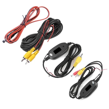 Cavo Video per Telecamera Posteriore in Offerta, Cavo RCA da 6m, Trasmettitore e Ricevitore Video Wireless 2.4GHz per Telecamera di Retromarcia