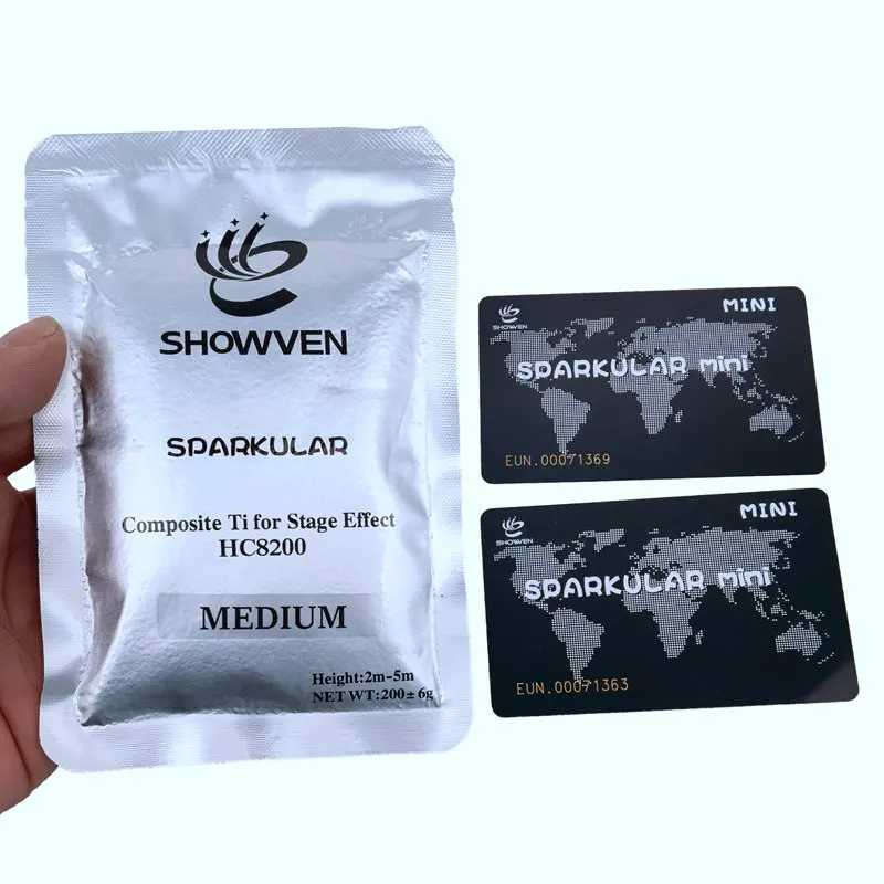SHOWVEN 200g TI Powder HC8200 with RF Time Card for Sparkular Machines Series