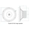 LII AUDIO 2023 New Crystal-10 Full Range Speaker Voice Coil 30mm Power 50W/Impedance 8ohm Wood Pulp Paper Pot Linen (1 PCS) 3