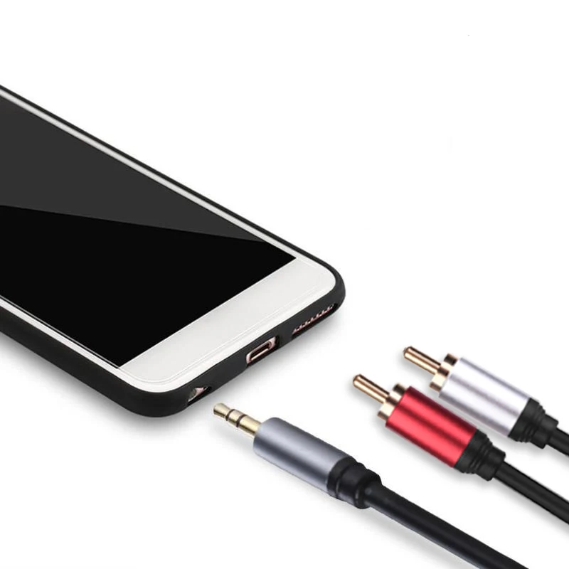 Cavo Audio Jack 3.5 Maschio E 2 Rca Adattatore Audio Da Jack 3,5 Mm Femmina A 2 RCA Maschio - Cavo Da 28 Cm, Colore Oro Convertitore Jack Stereo A Phono - Foto 6