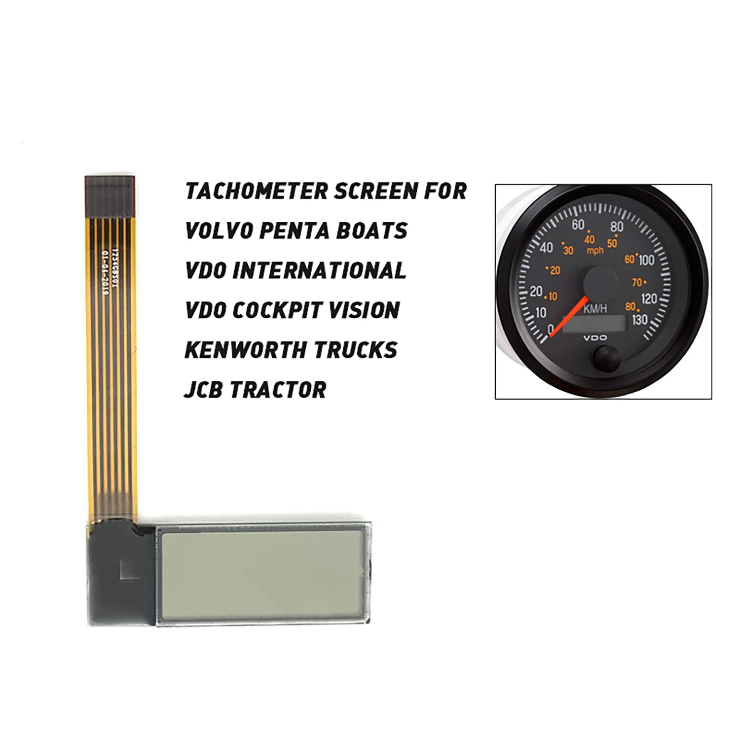 Kenworth JCB Volvo Penta Ʈ Yanmar ؾ ð  ÷ ڵ  ǰ  1PC VDO Ÿڹ LCD ȭ