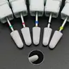 Ceramic 5 In 1 Nail Drill Bit Tapered Straight Cut Drill Bit Suitable for Acrylic Nail Glue 3/32" Shank-Drilling Machine 2