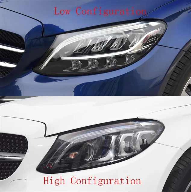 ヘッドライトカバー メルセデスベンツ W205 Cクラス ヘッドライト カバー ヘッドランプカバー 車のヘッドライトカバーランプカバーランプシェードランプレンズケース