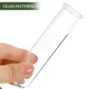 5 Pcs Glass Tubes Test Tube Vase Plant Propagation Tubes Hydroponic Vases Desktop Flower Containers Home Decor Vases 4