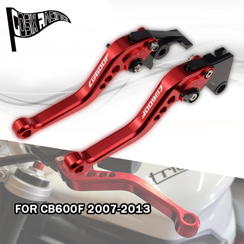 

Подходит для CB 600F 2007-2013 Короткие тормозные рычаги для CB600 F CB 600 F аксессуары для мотоциклов с ЧПУ набор регулируемых ручек