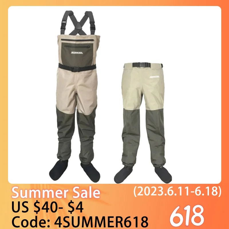 Fly Fishing Waders Breathable Overalls Fishing Waders Stocking Foot