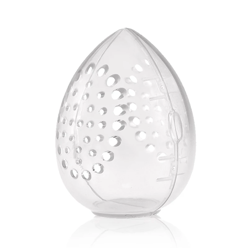 Beauty Cosmetic Sponge Storage Box Makeup Powder Puff Empty Egg-shaped Frame Transparent Puff Dry Case Make Up Organizer Holders 6