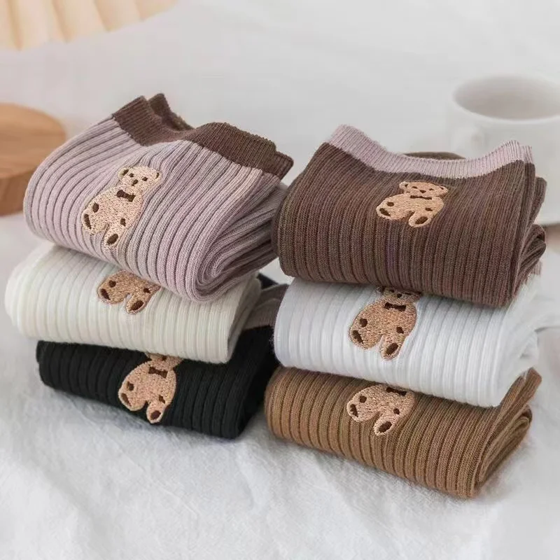 Kawaii Bear Cotton Socks 4