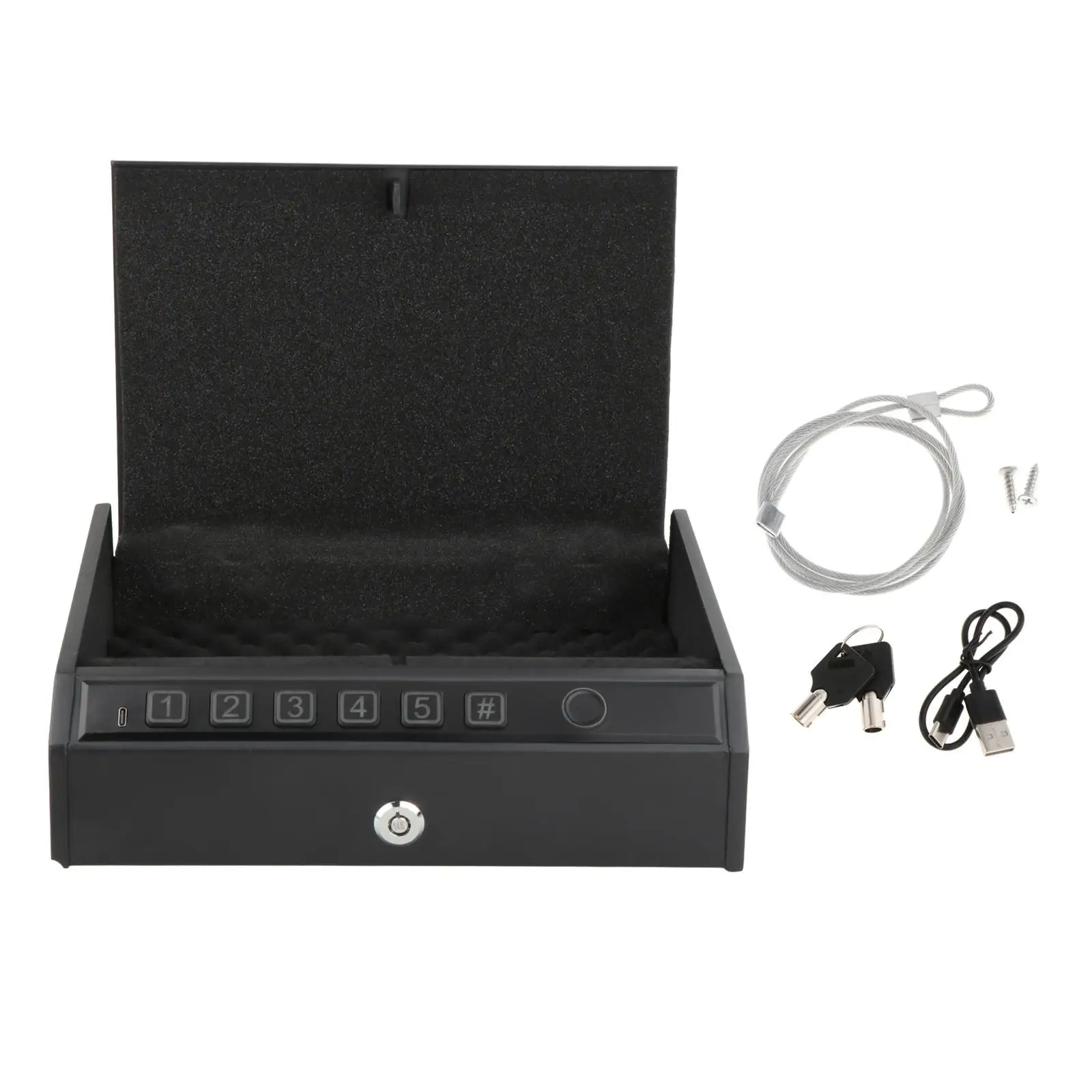 Portable Safe Box Quick Access Safe Device Security Case Key Lock Box Storage Box for Dormitory Hotel Travel Outdoor Home Portable Safe Box Quick Access Safe Device Security Case Key Lock Box Storage Box for Dormitory Hotel Travel Outdoor Home