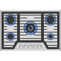 Empava 30 in. Built Cooktop in Stainless Steel with 5 Gas Stove Including A 18000 BTU Power Burner, 30IN, Silver 1