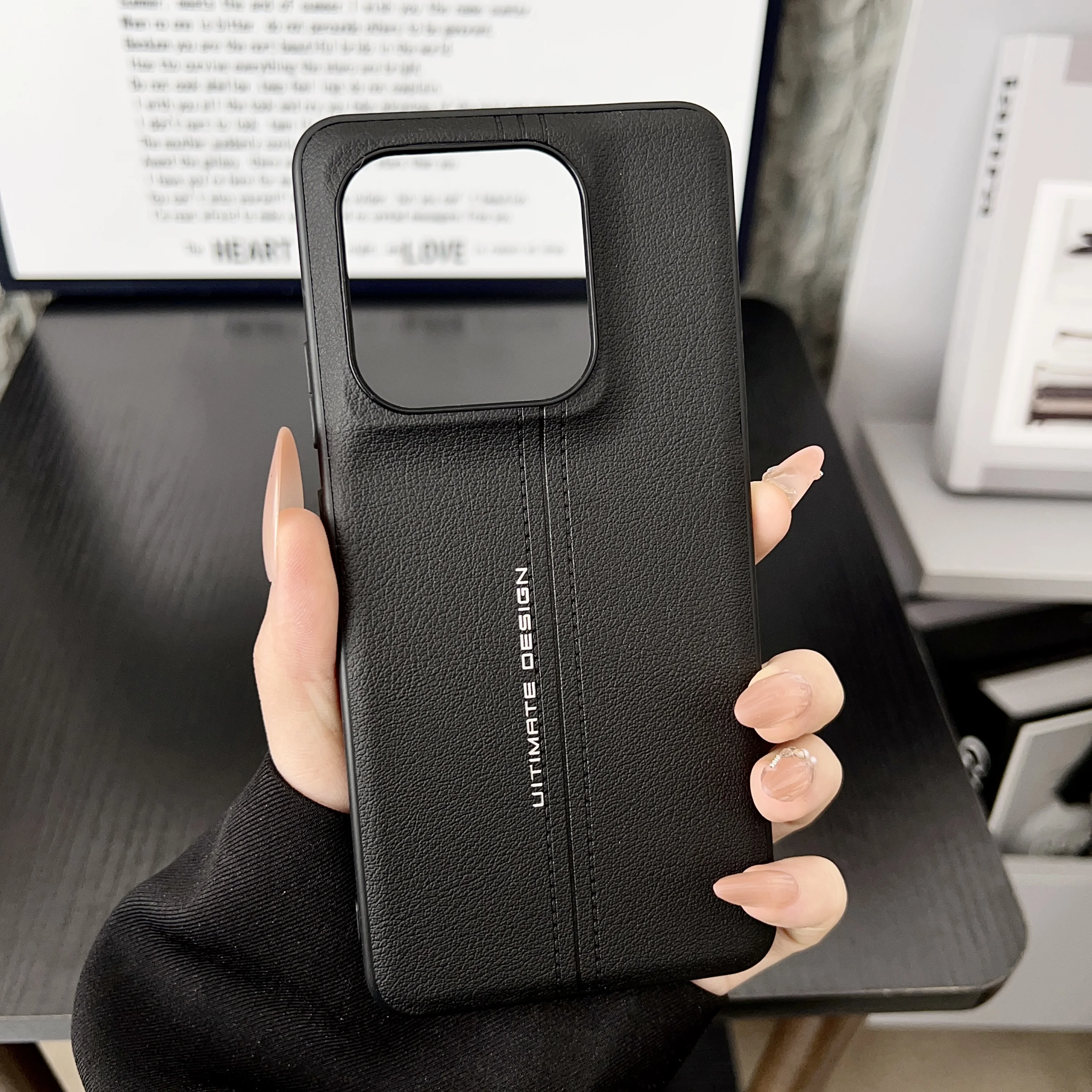 Matte Hard Leather Anti-Fall Shockproof Protective Case Cover