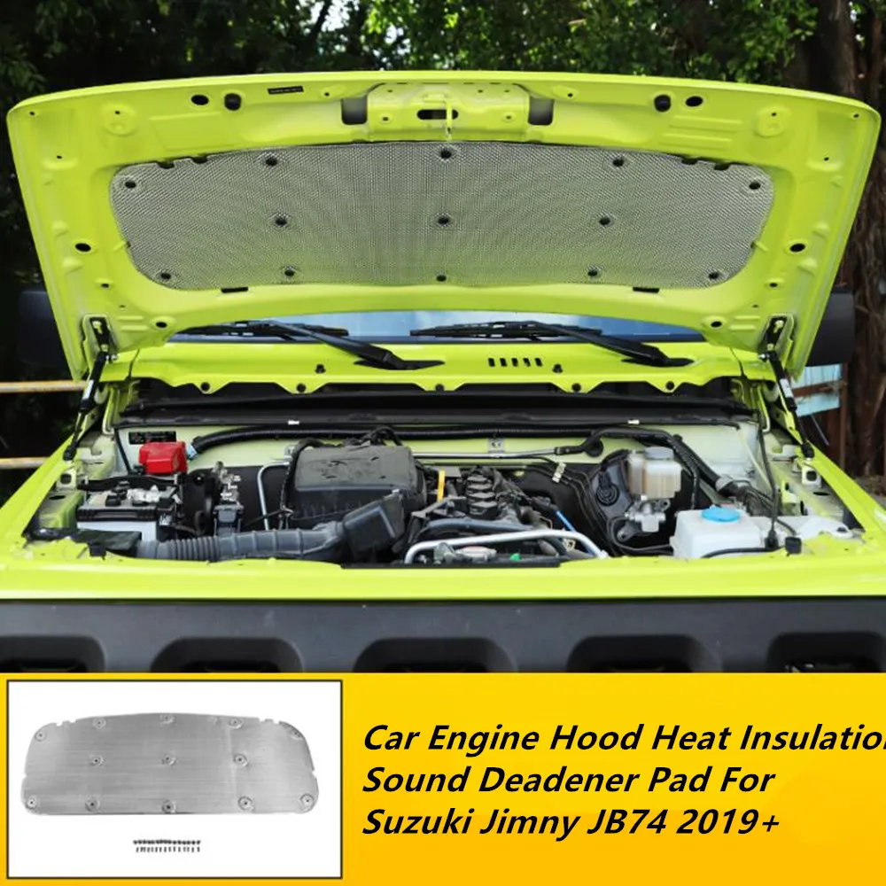 Sound Heat Insulation Cotton Car Engine Hood Heat Insulation Sound Deadener Pad For Suzuki Jimny JB74 Accessories Sound Proof Mat Sound Insulation Mat Soundproofing Cotton Sound Deadener Mat Heat Insulation Mat Sound Insulation Cotton