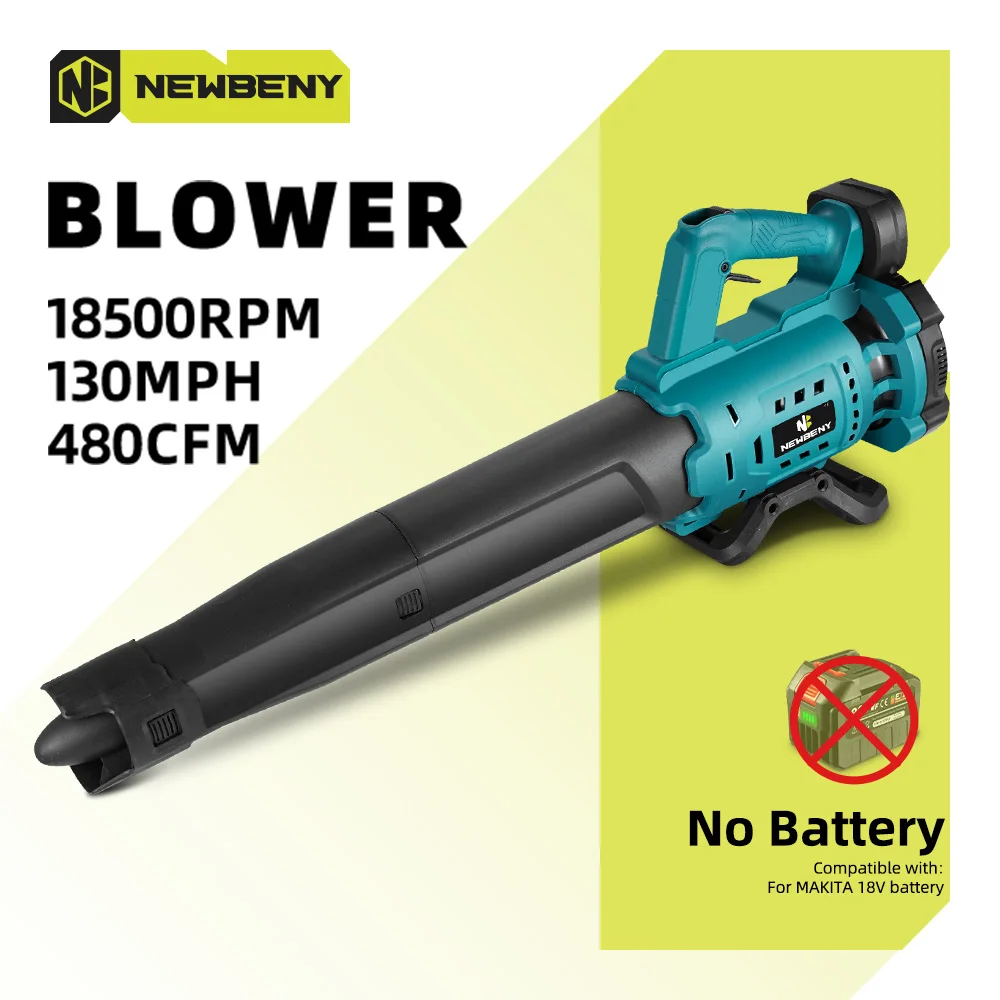 18500RPM Electric Snow Air Blower High Power Cordless Leaf Blower Cleaner Sweeper Power Tools NEWBENY for Makita 18V Battery air blower,electric blower