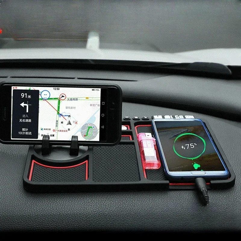 Multifunction Car Anti-Slip Mat With Auto Phone Holder And