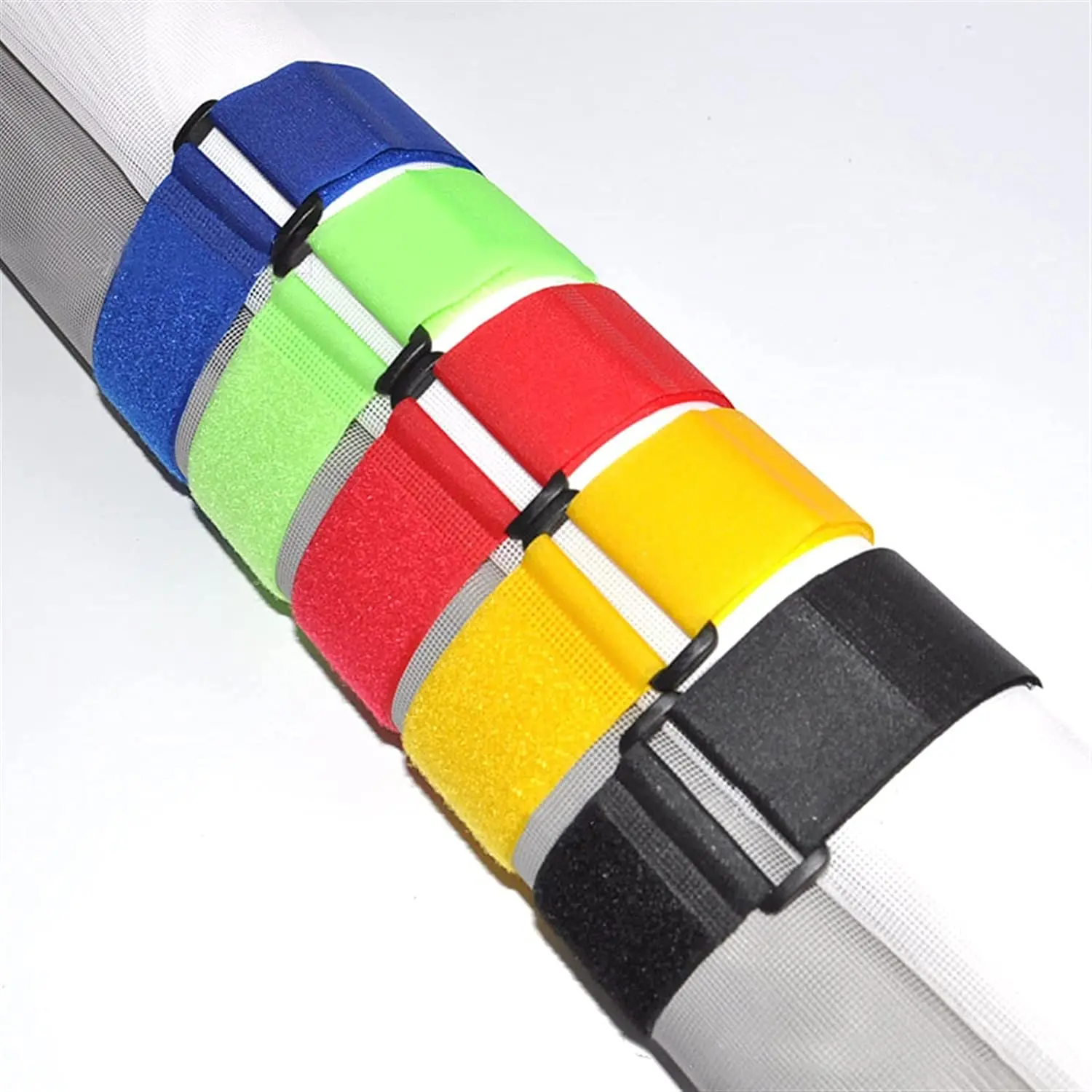 10-Piece Set of Reusable Nylon Cable Ties with Reverse Buckle