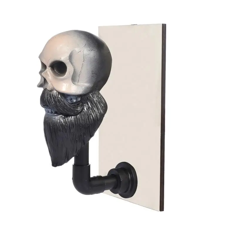 Porte-Casques tête de Mort,Support Mural pour Casque de Moto Skull, Support  de Casques de Moto, Support de Casques de crâne d'artisanat en résine,  Casques de Rugby et Accessoires de vélo