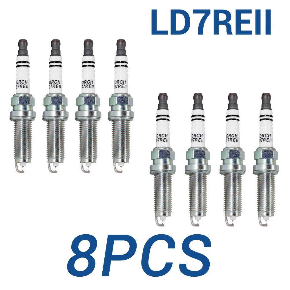 2-8PCS Double Iridium Candles TORCH LD7REII Replace for