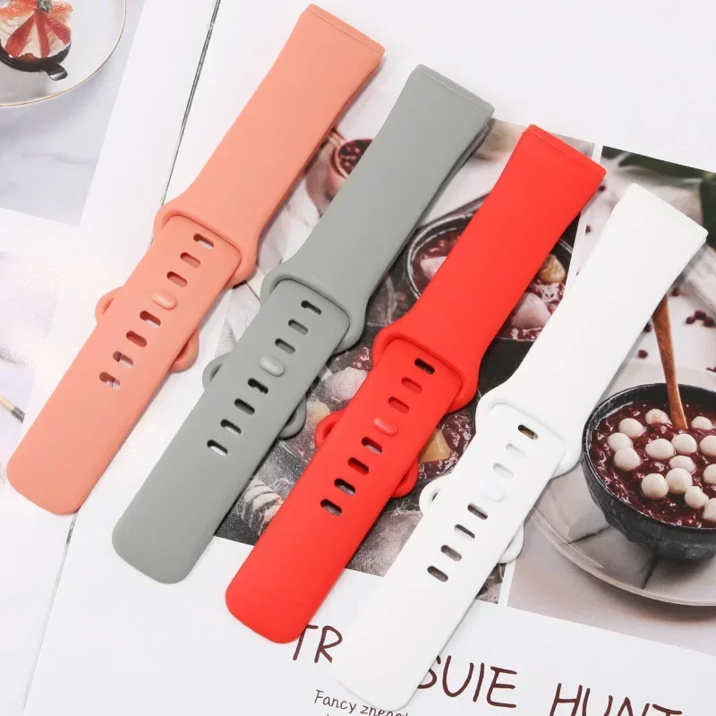 Soft Silicone Sport Bracelet Strap for Women - Smartwatch Accessory