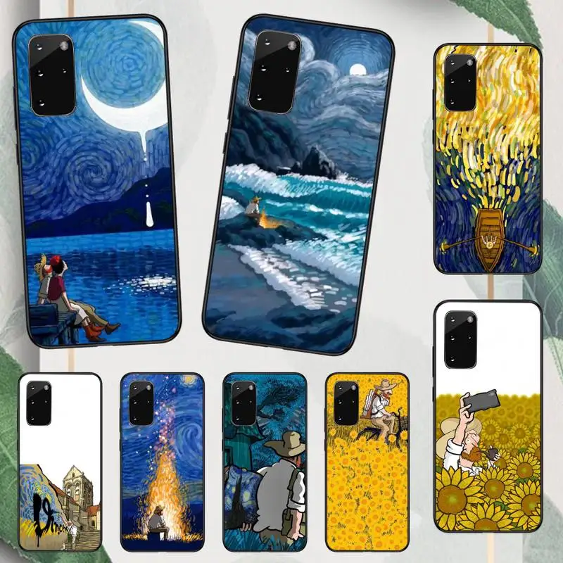 Van Gogh Cartoon Oil Painting Art Phone Case Per Samsung Galaxy A S Note 23 53 22 20 52 21 13 51 71 32 12 10 Fe Ultra Plus