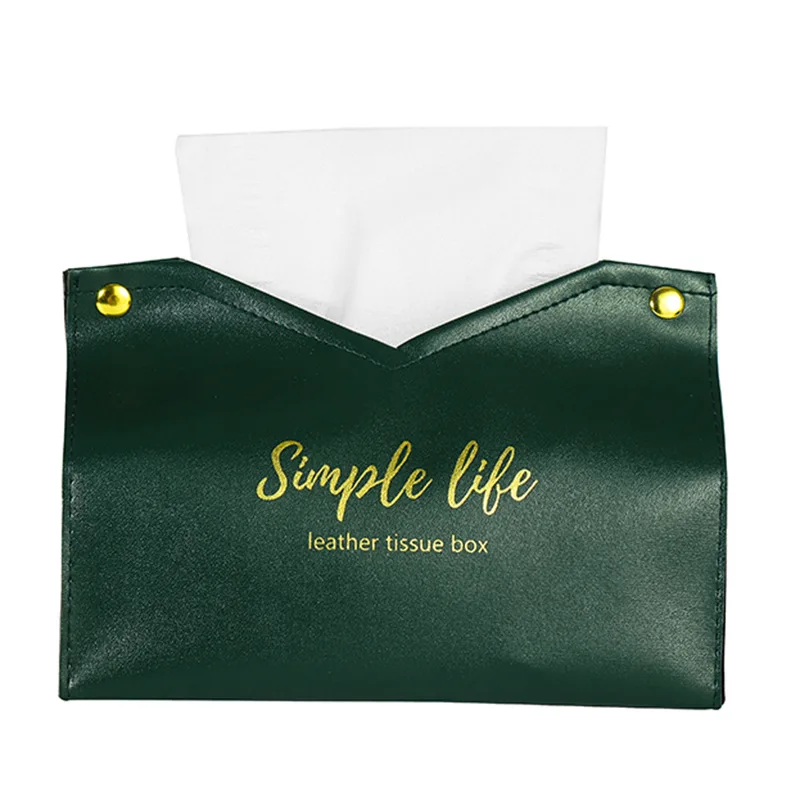 Fashion Car Tissue Box Desktop Table Napkin Holder Case Storage Box Desktop PU Leather Tissue Container Bathroom Home Decortion 5