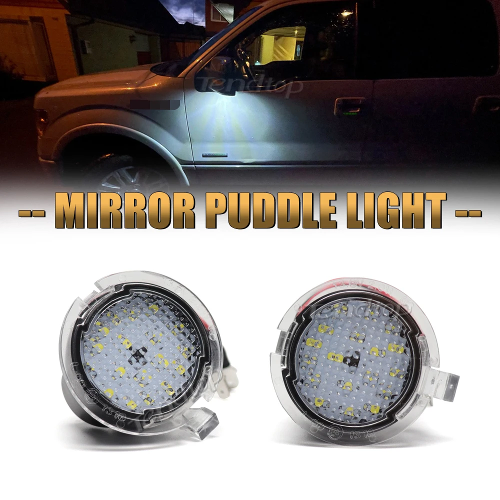 2Pcs Led Side Under Mirror Pozzanghera Luci Per Lincoln Ls Mks Mkt Mkx Mkz Navigator Mercury Sable Montego Ford F-150 Edge Flex