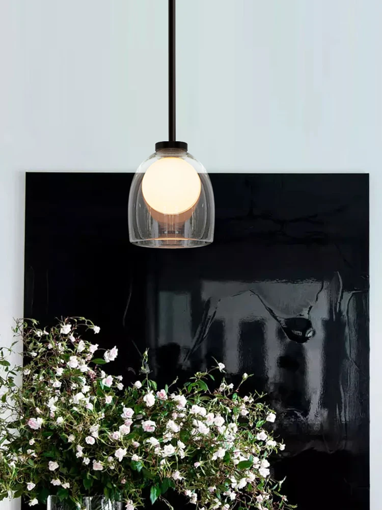 

Современные Простые Стеклянные подвесные светильники G9 в скандинавском стиле, креативные, для гостиной, столовой, спальни, кухни, кабинета, бара, кафе, декоративные подвесные светильники