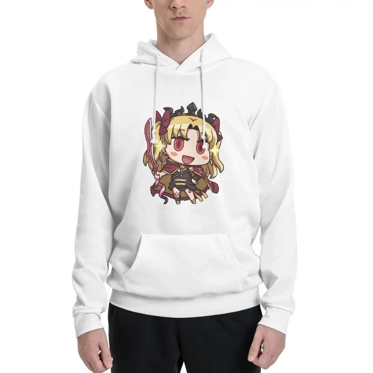 

Novelty Ereshkigalss April Fools For Sale Couples Plus Velvet Hooded Sweater Top quality Leisure Cute Hooded rope Hoodie