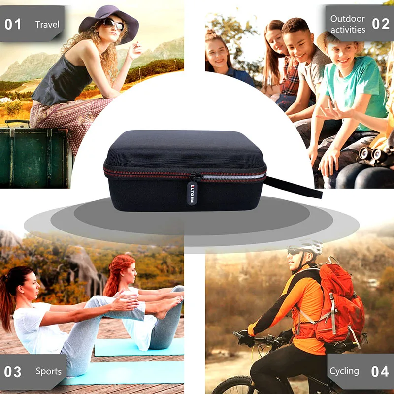 Durable EVA Hard Case for 2-Channel Sound Card - Protective Carrying Storage Bag