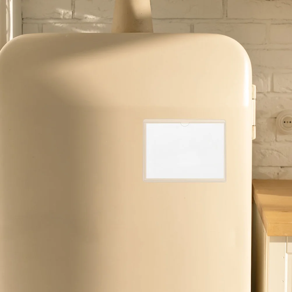 

Прозрачная Клейкая искусственная пластиковая защита карманы для индекса многоразовые держатели для карт складские рукава практичные этикетки