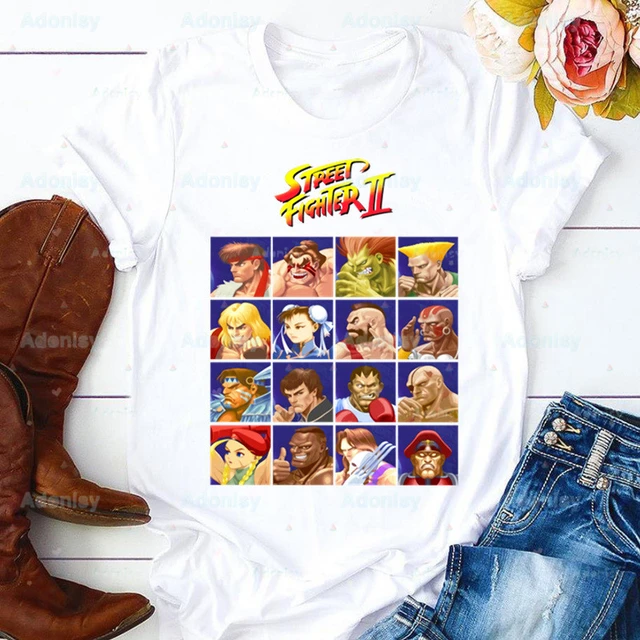 Street Fighter T-shirts Hip Hop Funny Print Tshirt Streetwear T Shirts  Short Sleeve Tops Anime Clothes - AliExpress