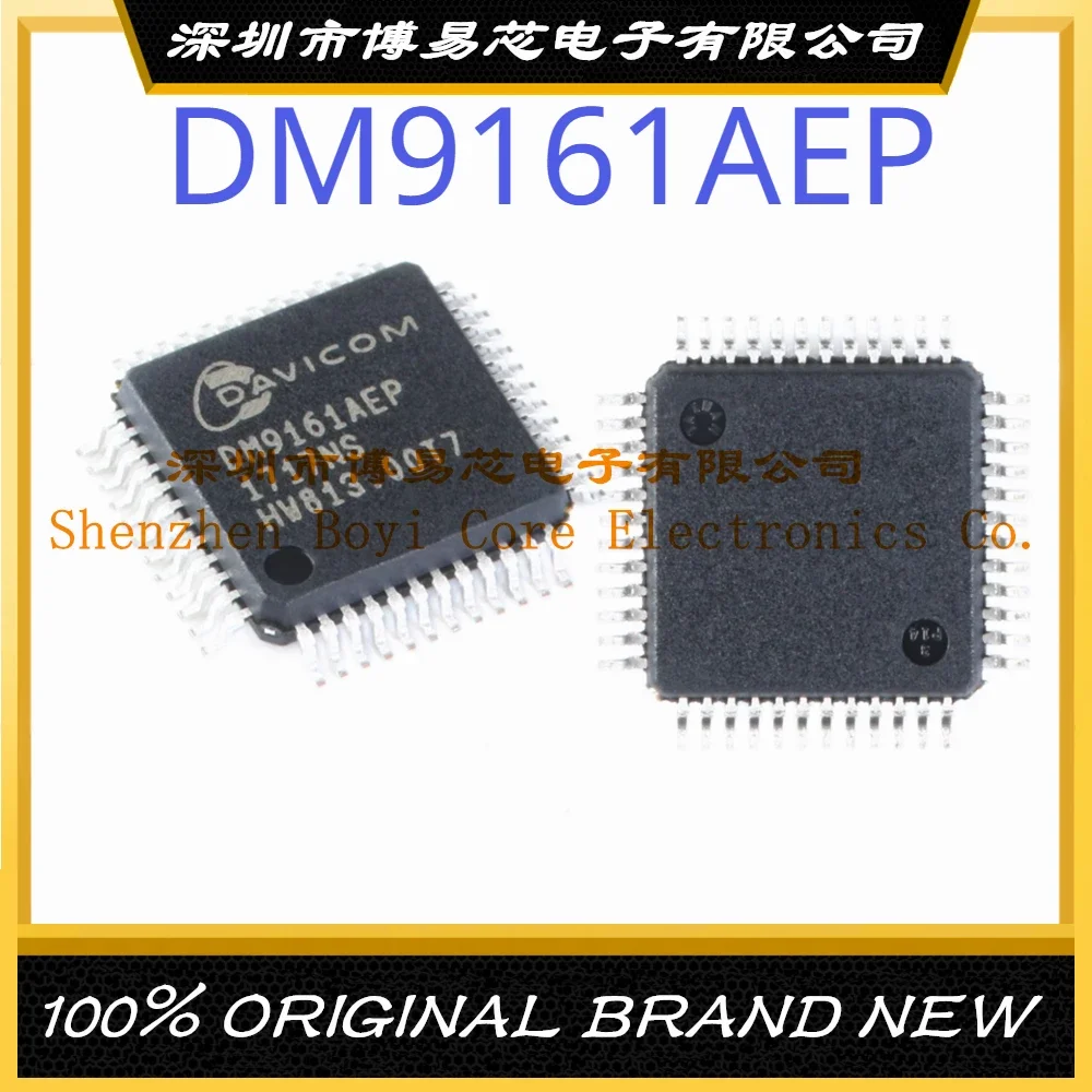 DM9161AEP Package LQFP-48 New Original Genuine Ethernet IC Chip new dm9162iep industrial temperature 10 100mbps fast ethernet physical layer single chip transceiver lqfp 48