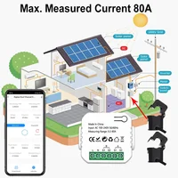 Compteur d'énergie intelligent WIFI pour système solaire photovoltaïque, surveillance bidirectionnelle de la production et de la consommation d'énergie, contrôle par application, compatible avec Tuya 4