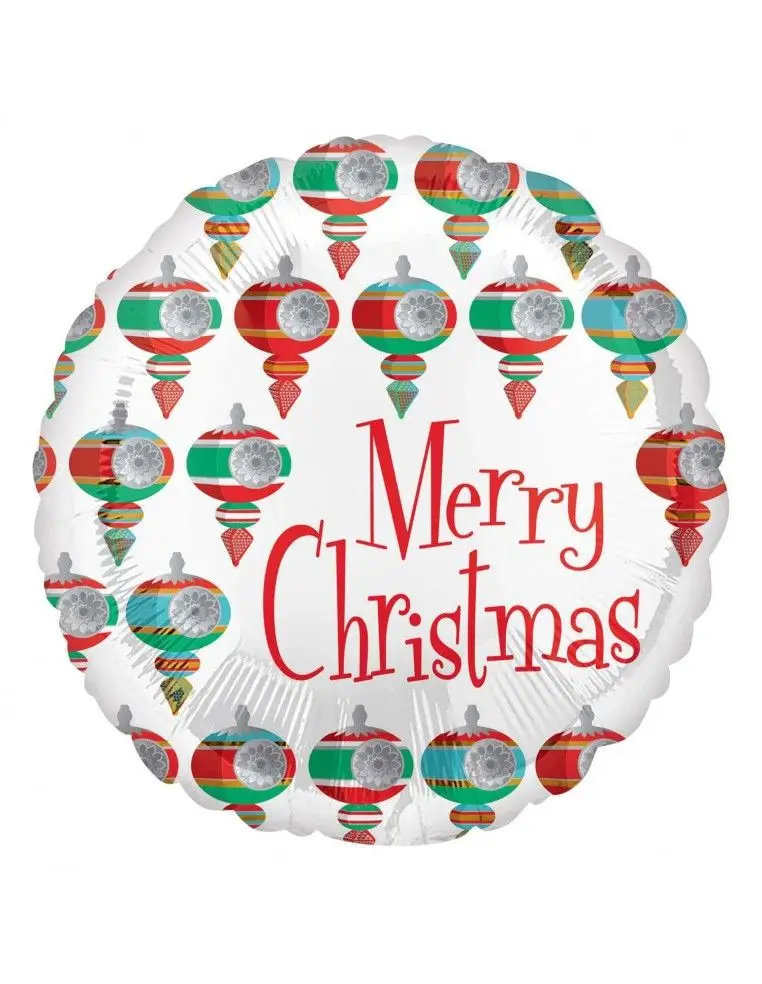 Retro Christmas balloon round 45cm | Дом и сад