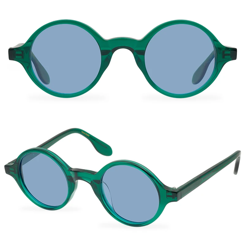 

Sports Sunglasses Polarized Retro Brand Round Frame Acetate Eyewear Unisex Sun Glasses