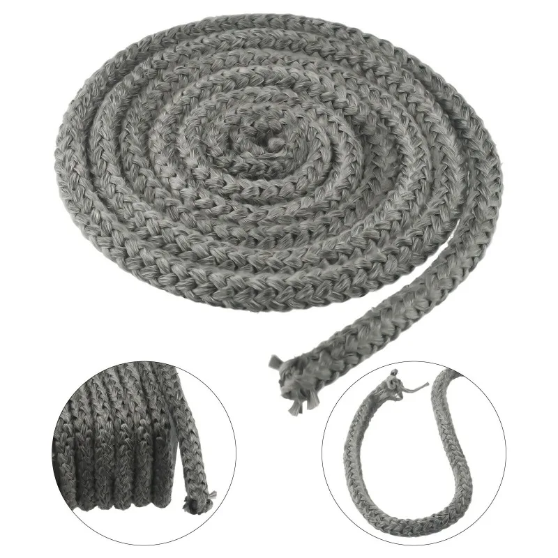 Camping Stove Accessories 2m/5m Wood Stove Door Gasket-Kit Rope Self-Adhesive Fiberglass Rope Seal Gasket 6mm/8mm/10mm/12mm/16mm/18mm/20mm/25mm