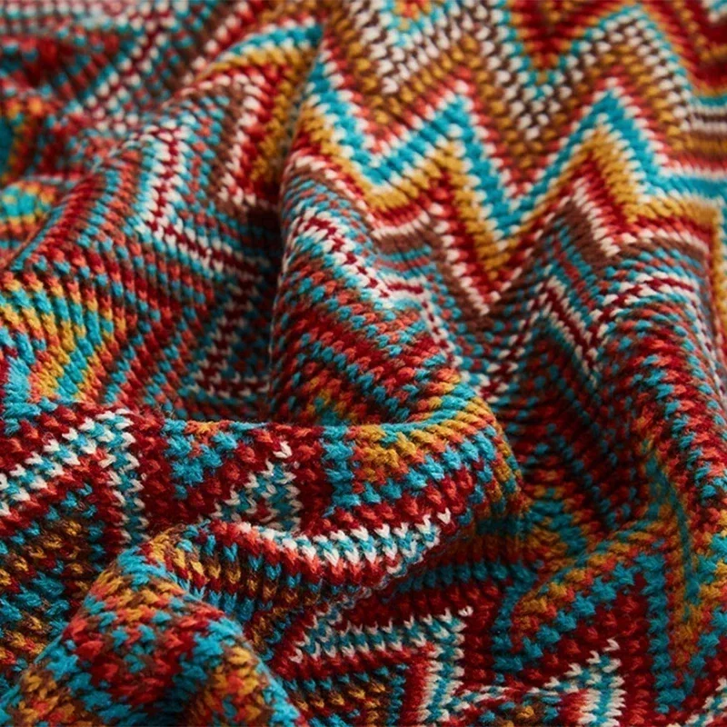 Boho Bed Plaid Blanket Geometry Aztec Baja Blankets Ethnic Sofa Cover Slipcover Decor Throw Wall Hanging Tapestry Rug Cobertor - 6