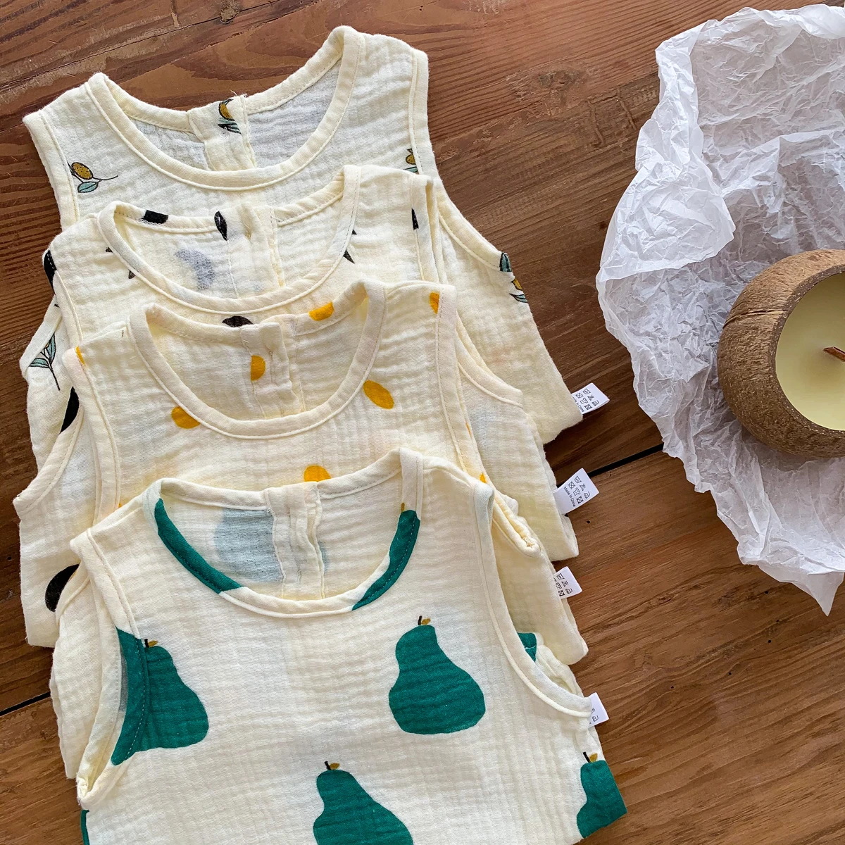 Summer Baby Newborn  Sleeveless Polka Dots Pattern  Clothes Romper Cotton Jumpsuit for Girls Boys 6