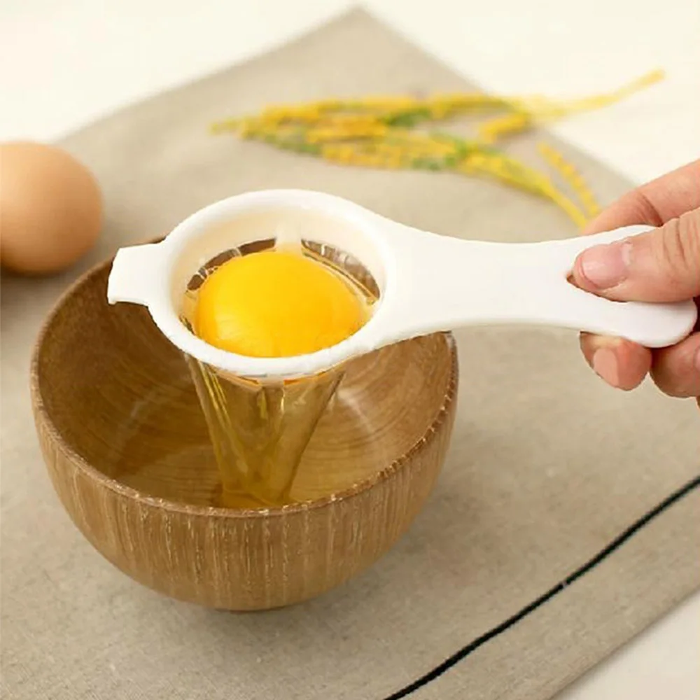 

Plastic Egg Separator White Yolk Sifting Home Kitchen Chef Dining Cooking Gadget Egg Divider Egg Tool