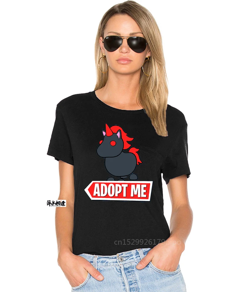Fashion Design Print Cotton tshirts Adopt Me Evil Unicorn Newest 4xl Big Size Funneh Cake Gamer Gaming Bloxburg |