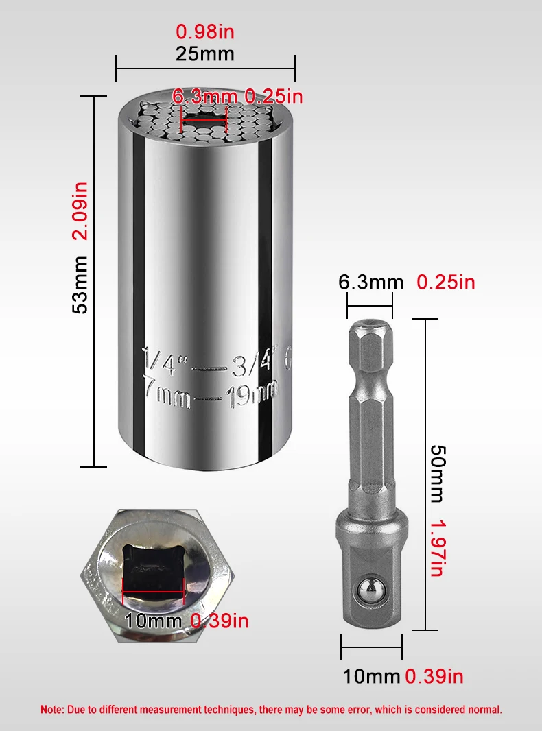 Multifunctional Magic Socket Wrench Extension Rod Electric Hand Drill Screw Tool Set Image 8