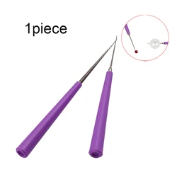 1 Piece Diamond Pearl Glass Bead Reamer Burr Beading Hole Enlarger Tool Puncher for DIY Jewelry Making Bead Reamer