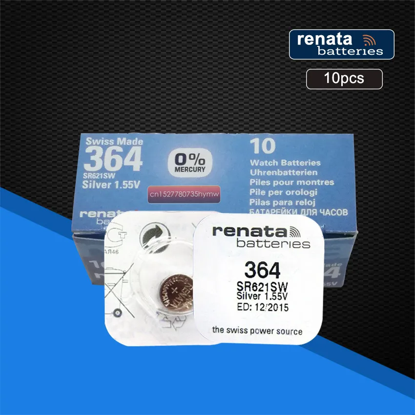 Renata 364 Battery (SR621SW) Silver Oxide 1.55V (1PC)