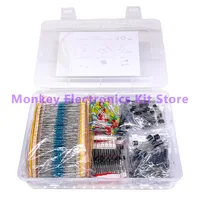 6 kinds components kit resistance electrolysi capacitor triode diode To-92 LED mixed DIY repair experiment electronic components - Image 3