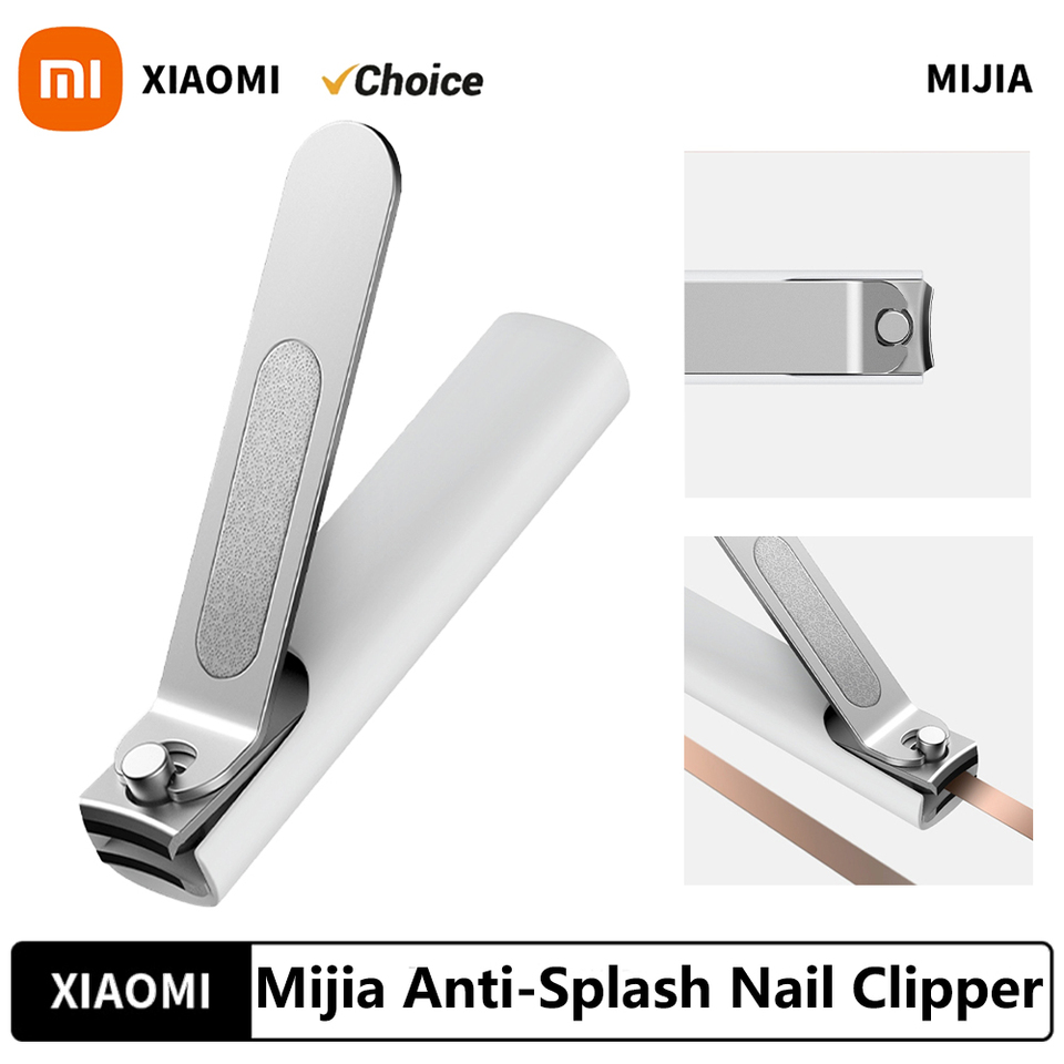 XIAOMI Mijia Anti-Splash Nail Clipper 420 Stainless Steel Sharp Durable Portable Pedicure Trimmer Nails File with Storage Shell